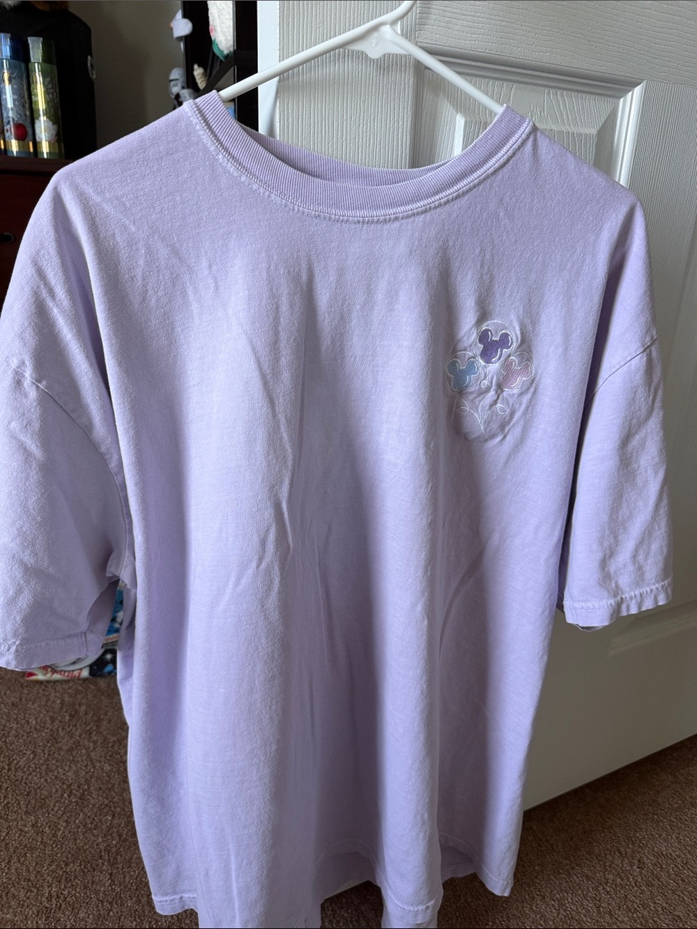 Lilac Women’s Short Sleeve Tee with Subtle Graphic